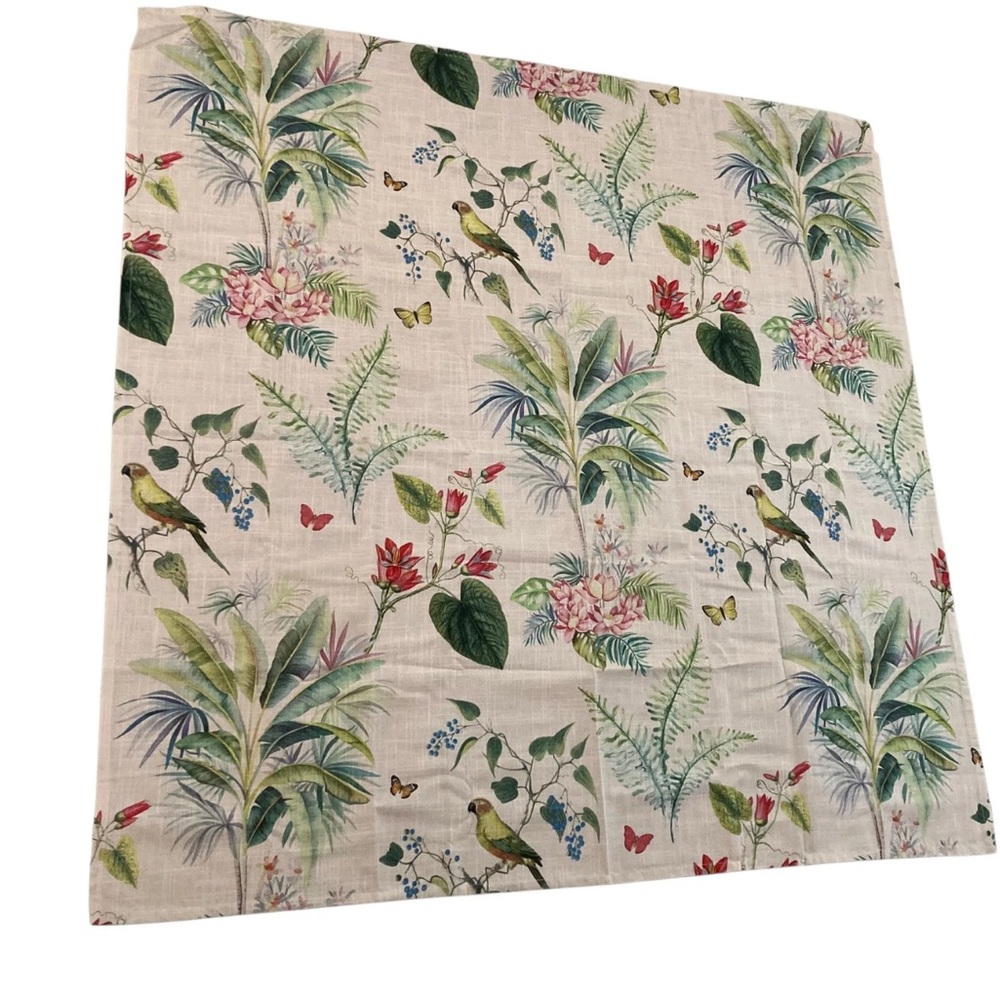Pottery Barn Lia Palm Pink Table Cloth